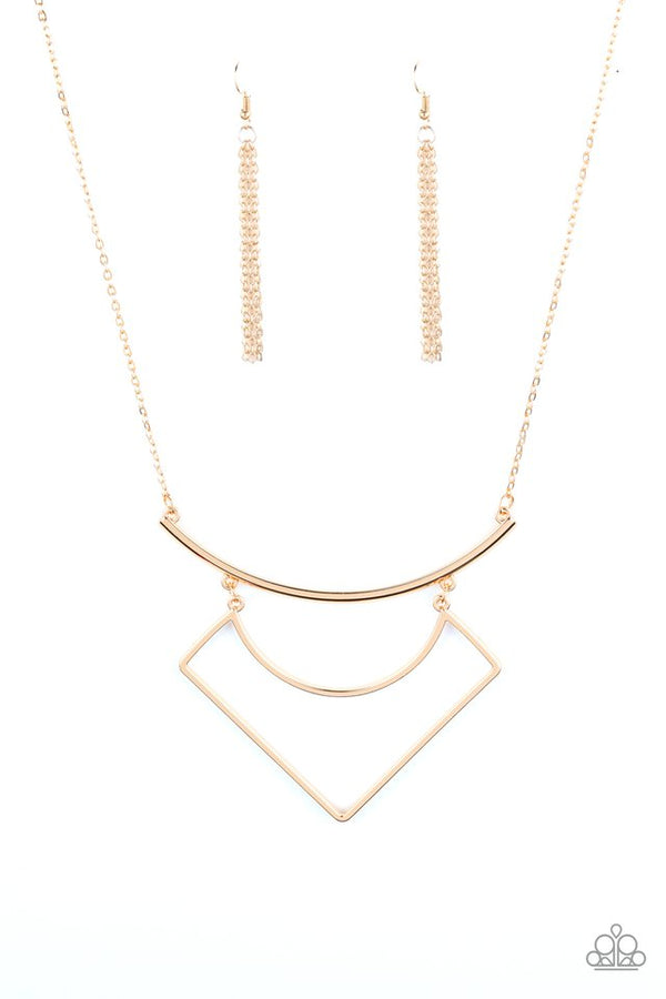 Paparazzi Necklace ~ Egyptian Edge - Gold - Gtdazzlequeen
