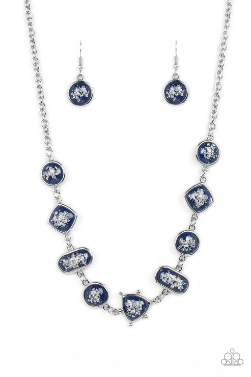 Fleek and Flecked-Blue Necklace - Gtdazzlequeen
