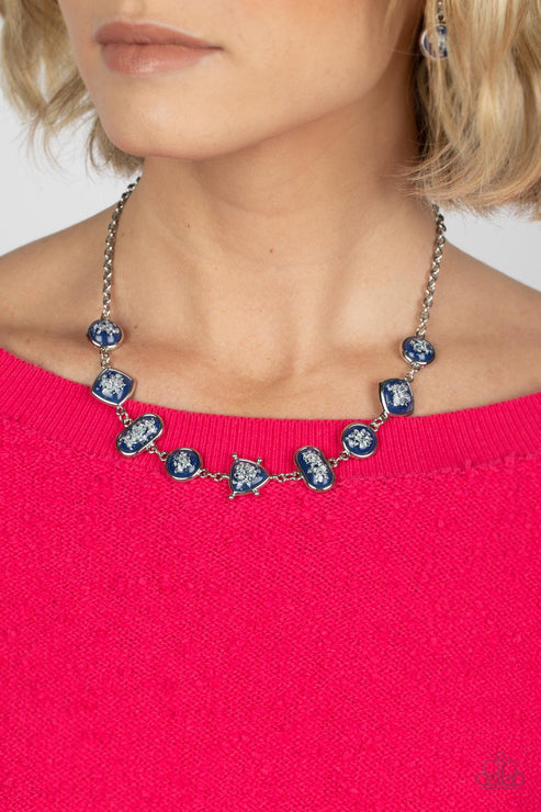Fleek and Flecked-Blue Necklace - Gtdazzlequeen