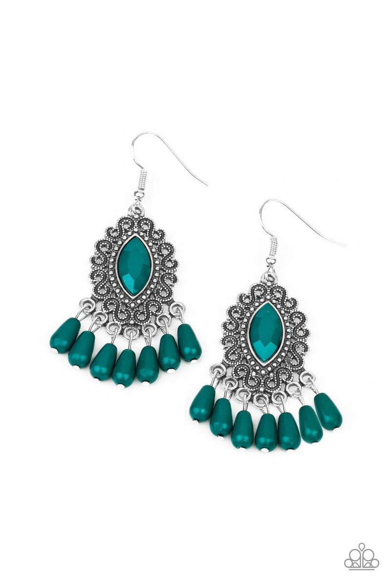 private villa green earring(HR) - Gtdazzlequeen