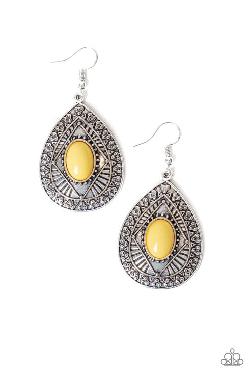 Tropical Topography - Yellow ♥ Earrings - Gtdazzlequeen