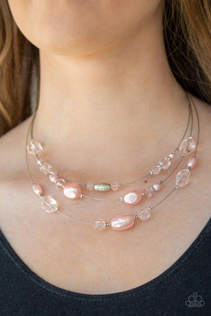 Pacific Pageantry Pink Necklace - Paparazzi Accessories - Gtdazzlequeen
